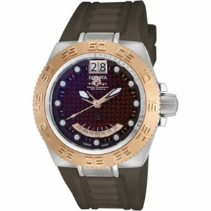 INVICTA “Mid-Size” 10881 SUBAQUA NOMA IV SPORT Reserve Brown Dial, Brown Strap - Picture 1 of 2