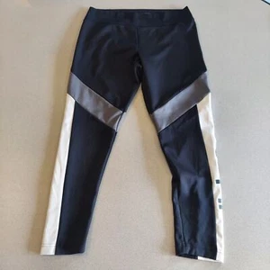 Adidas Sweatpants Kids Size Large Black White Leg Stripe Elastic Waistband - Picture 1 of 8