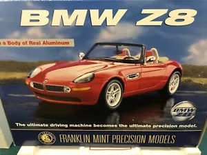 Nuovo con scatola Perfect Franklin nuovo di zecca 2000 BMW Z8 Roadster alluminio 1:24 fabbrica NUOVO - Foto 1 di 1