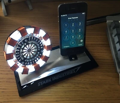IRON MAN Arc Reactor Tony Stark's Desk Phone Stand - Stark Industries Prop - Image 1 of 4