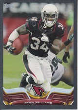 2013 Topps Black Arizona Cardinals Football Card #299 Ryan Williams /58