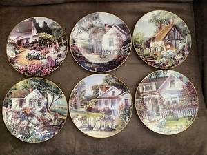 Erin Dertmer Teller Konvolut 6 Landhaus Garten Ferienhäuser Sammlung Vintage 1992 - Bild 1 von 19