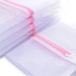 5 Large Mesh Laundry Bags for Clothes, Underwear, Lingerie, Travel Use - Picture 1 of 9