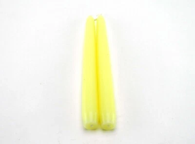 批量 2 x 8 英寸 Price's Venetian 黄色蜡烛约 5 小时 燃烧时间 — 第 1/4 张图片