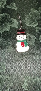 DE COLECCIÓN WALLACE PLATEROS ESMALTE MUÑECO DE NIEVE GALLETA ADORNO CON CAJA - Imagen 1 de 3
