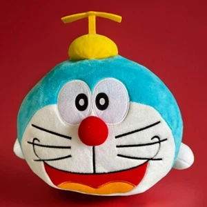 Doraemon Jumbo 16” Stuffed Toy Plush Doll Anime Japan Hat Red Coat Lying Down - Picture 1 of 10