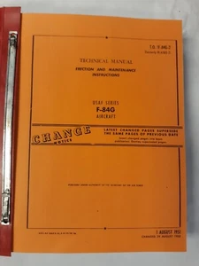 Republic USAF Series F-84G Aircraft Erection & Maintenance Instructions Copy - Picture 1 of 12