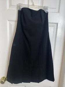 INC International Concepts black strapless cocktail sheath dress size 12 AA-0545 - Picture 1 of 5