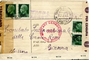 Posta Militare Cent. 25 n. 5 quattro esemplari su involucro ripiegato a busta - Picture 1 of 1