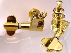 GOLD DRUCKGUSS GITARREN MASCHINENKÖPFE Tulpenform STIMMGERÄTE - Bild 1 von 4