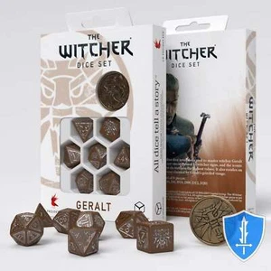 Q-Workshop The Witcher Geralt - Roach's Companion Dado Set (8) D&D RPG - Imagen 1 de 2