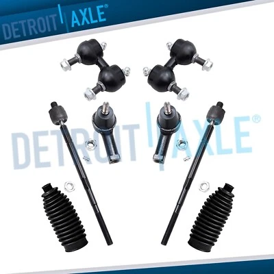 8pc Front Tie Rods Boots Sway Bar Links for 2001-2004 2005 2006 Hyundai Elantra - Image 1 of 4