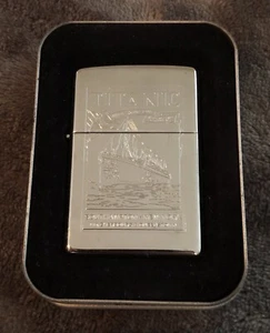 Zippo Feuerzeug Titanic High Polished Lester Ache Design - Bild 1 von 2