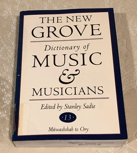 THE NEW GROVE DICTIONARY OF MUSIC AND MUSICIANS - VOL. 13-STANLEY SADIE, PB 1995 - Picture 1 of 13