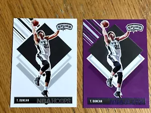 Tim Duncan 2024-25 Hoops Tribute #297, White and Purple - Picture 1 of 2