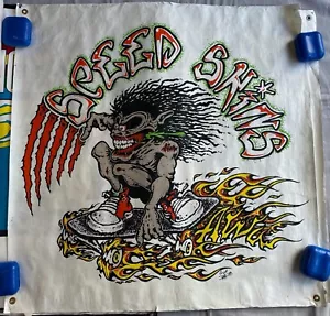Vintage Alva Speed Skins 35 1/2 x 36 Banner Old School Skateboard SELTEN! - Bild 1 von 1