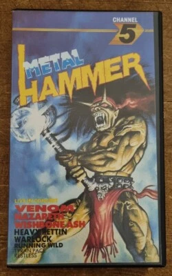 Metal Hammer Live In Concert VHS PAL Video Tape Channel 5 Venom Nazareth Warlock - Immagine 1 di 4