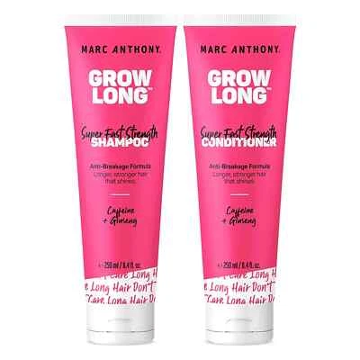 Marc Anthony Shampoo and, Conditioner Gift, Set Grow Long Biotin - Anti-Frizz De