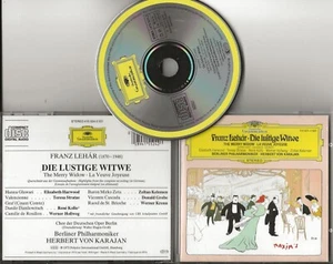 LEHAR The Merry Widow cd DG early pressing full silver smooth case von Karajan - Picture 1 of 1