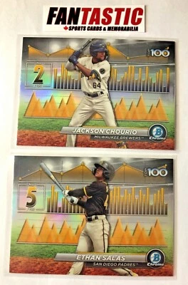 2024 Bowman SCOUTS TOP 100 Chrome Insert Card YOU PICK - Top Prospects! - Image 1 of 2