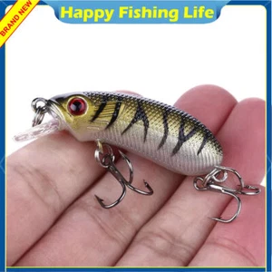 10 Pack Crankbait 5cm/7g Minnow Fishing Lures Hooks Tackle Hard Bait Bass Pike - Picture 1 of 15
