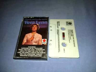 VERA LYNN THANK YOU FOR THE MUSIC CASSETTE TAPE ALBUM - Image 1 of 2