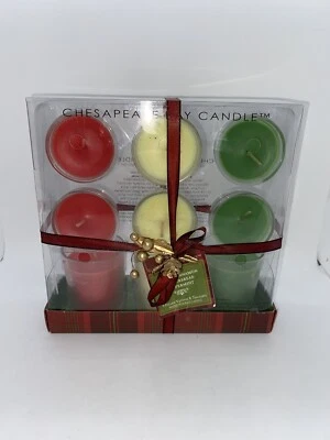 Vela de la bahía de Chesapeake vacaciones perfumada votiva tealights como nueva manzana jengibre 9ct Rm8 Foto 1 de 4