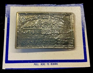 VINTAGE COLORADO STATE PENITENTIARY CANON CITY, CO BELT BUCKLE - Picture 1 of 4