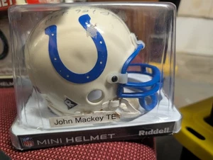 Indianapolis Colts handsigniert signed Mini Helm Coa John Mackey - Bild 1 von 3
