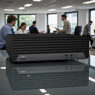 HP EliteDesk 800 G6 Desktop 8-Core i7 64GB 2TB NVMe SSD WiFi Windows 11 - Image 1 of 4