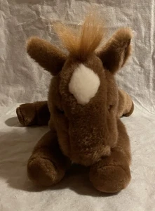 Aurora Flopsies Pferd Plüschtier Stofftier braun weiß Diamant Floppy 10 Zoll - Bild 1 von 5