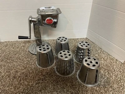 Healthy Gourmet Manual Kitchen Cutter Food Processor w/5 Cones & Finger Guard - Image 1 of 4