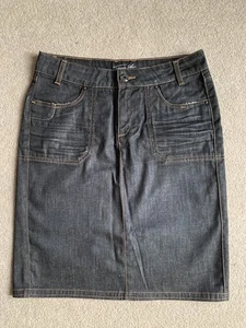 Tommy Hilfiger Dark Blue Denim Skirt Size US 4/ U.K. 8 - Picture 1 of 8