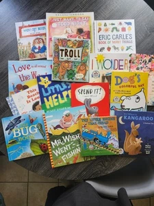 LOT Of 15 NEW Story Time Picture Books for Kids Children Trolls BUGS LITTLE ENGI - Picture 1 of 5