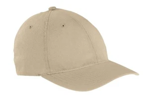 Yupoong Men's Low-profile Unstructured Fitted Dad Cap Hat Small-Medium Khaki - Picture 1 of 1