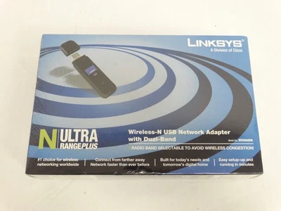 Linksys Wireless-N USB Network Adapter Dual-Band Model WUSB600N - New, Sealed - Image 1 of 4