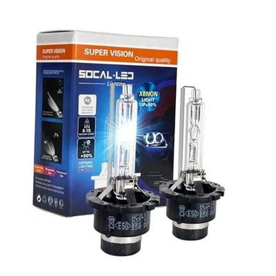  Bombillas de faros D2S 35W xenón HID - 66040 66240 85122 6000K cristal blanco Foto 1 de 4