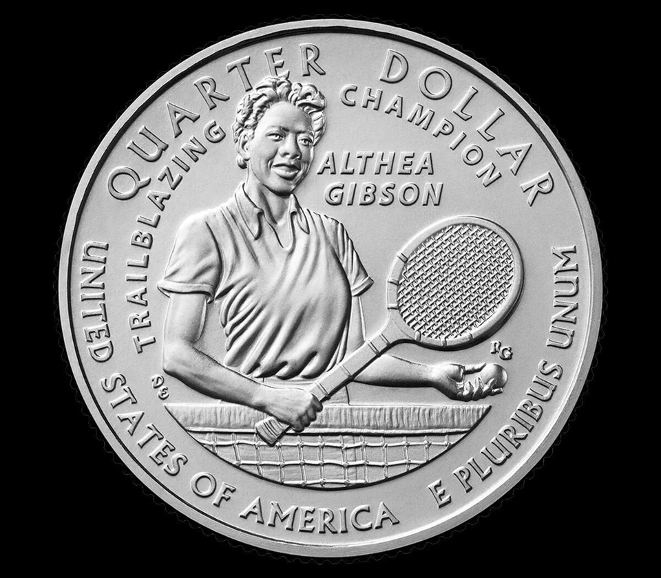 2025 "Althea Gibson" American Women P-D-S Quarter UNC US Coin - Image 1 of 4