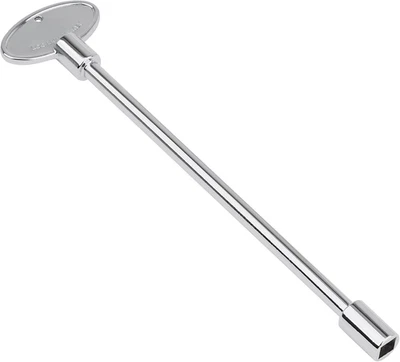 Llave gas universal de 8 pulgadas chimenea cromada para válvulas 1 4 y 5 16 Foto 1 de 4