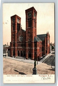 Providence RI-Rhode Island, Saint Peters & Pauls Cathedral Vintage Postcard - Picture 1 of 2