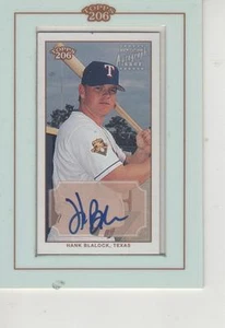 HANK BLAKLOCK SIGNED TOPPS 206 CARD - PACK PULLED - TOPPS AUTHENTIC - RANGERS - Picture 1 of 1