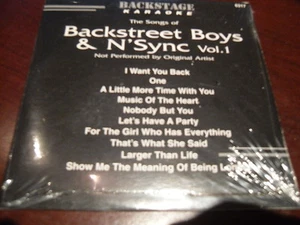 BACKSTAGE KARAOKE 6317 THE BACKSTREET BOYS & N'SYNC VOL 1 CD+G SEALED - Picture 1 of 1