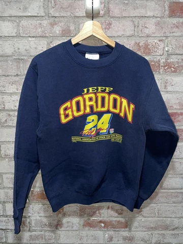 Vintage 1998 Jeff Gordon #24 NASCAR Sweatshirt Crewneck Size Small Made In USA Cover