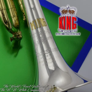 Vintage King H. N. White Super 20 Symphony Silversonic Trumpet Super Duper - Picture 1 of 12