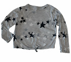 Flowers By Zoe girls knotted stars long sleeve top 6 (runs small)