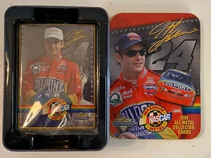 Metallic Impression NASCAR #24 Jeff Gordon Embossed Metal Collector Cards in Tin - Picture 1 of 2