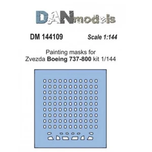 DAN Models 144109 Lackiermasken Maßstab 1:144 für Boeing 737-800, für Zvezda Bausatz - Bild 1 von 6
