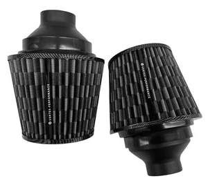 Fits BMW N54 Dual Cone Intake Filters 135 335 535 Air Filters - CF - Foto 1 di 21