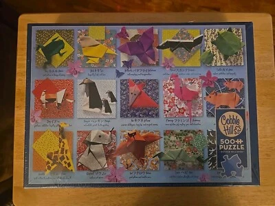 Rompecabezas mágico Cobble Hill ANIMALES DE ORIGAMI con póster, 500 piezas Foto 1 de 3