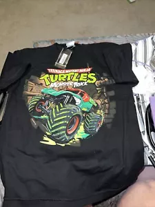 Monster Truck Series Monster Jam Teenage Mutant Turtles Black TShirt YM 2012 VTG - Picture 1 of 21